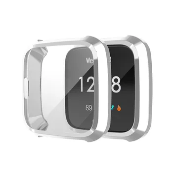 

Silicone material soft TPU full case for fitbit versa lite smart watch accessories watch screen protector cover