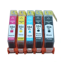 5Pcs For HP 564 564XL Ink Cartridge Full Ink For HP Officejet 4610 4620 Photosmart 5510 5520 6510 6515 6520 7510 B109a Printer 5Pcs For HP 564 564XL Ink Cartridge Full Ink For HP Officejet 4610 4620 Photosmart 5510 5520 6510 6515 6520 7510 B109a Printer