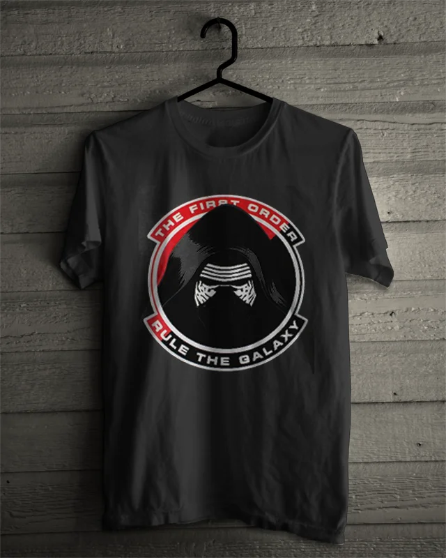 

Star Wars T-Shirt - Rule The Galaxy Logo Cotton Black T Shirt Size S-XXL Free shipping