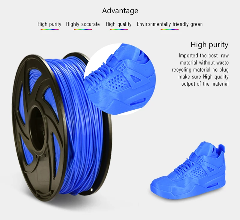 Material de Impressão Plástico para 3d Filamento Caneta 3d Impressora Extrusora Peças Pla 1.75mm 1kg 21 filamento 1.75mm 1kg 3d material de impressão