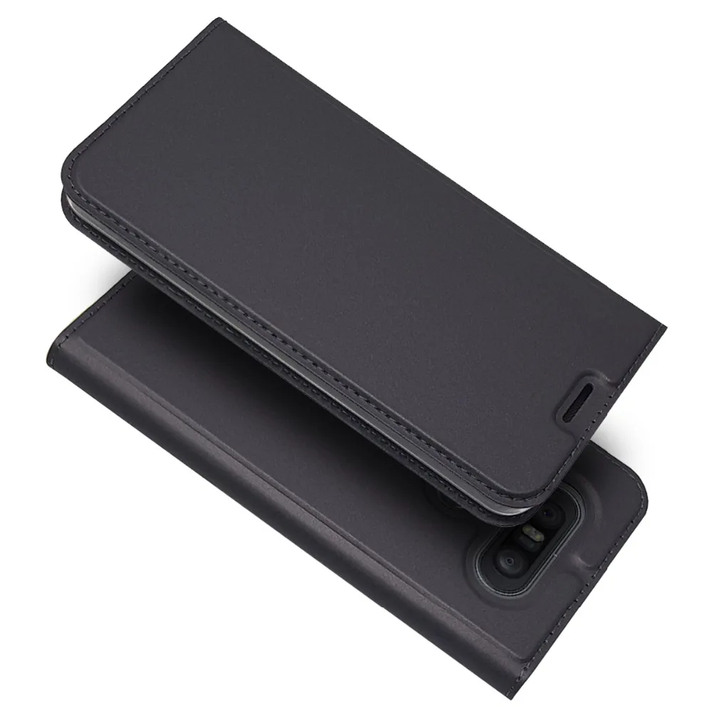 

Luxury Leather Magnetism Cover Case for LG Q8 Q6 For LG V30 V20 Case Flip Wallet Coque Fundas Etui Black