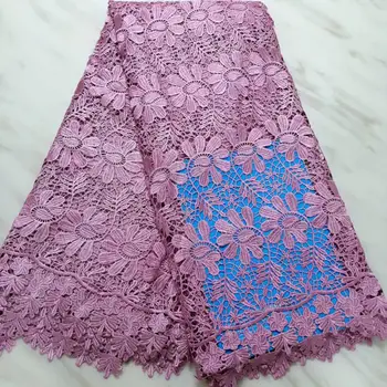 

Madison African Lace Fabric High Quality Lace For Nigerian Bridal African Guipure Cord Lace Fabric Embroidered Fabric