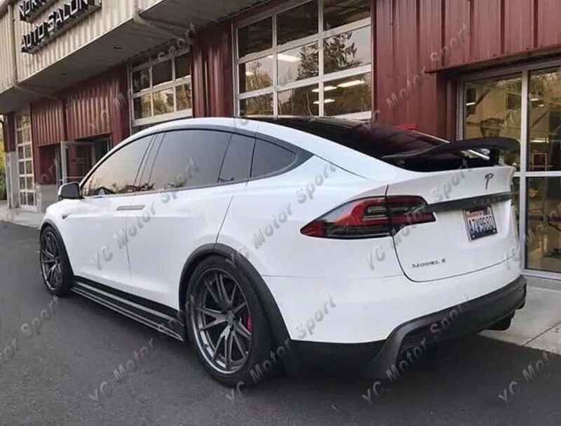 2016-2018 TESLA Model X SUV Revozport R-Zentric Style Side Skirts CF (59)