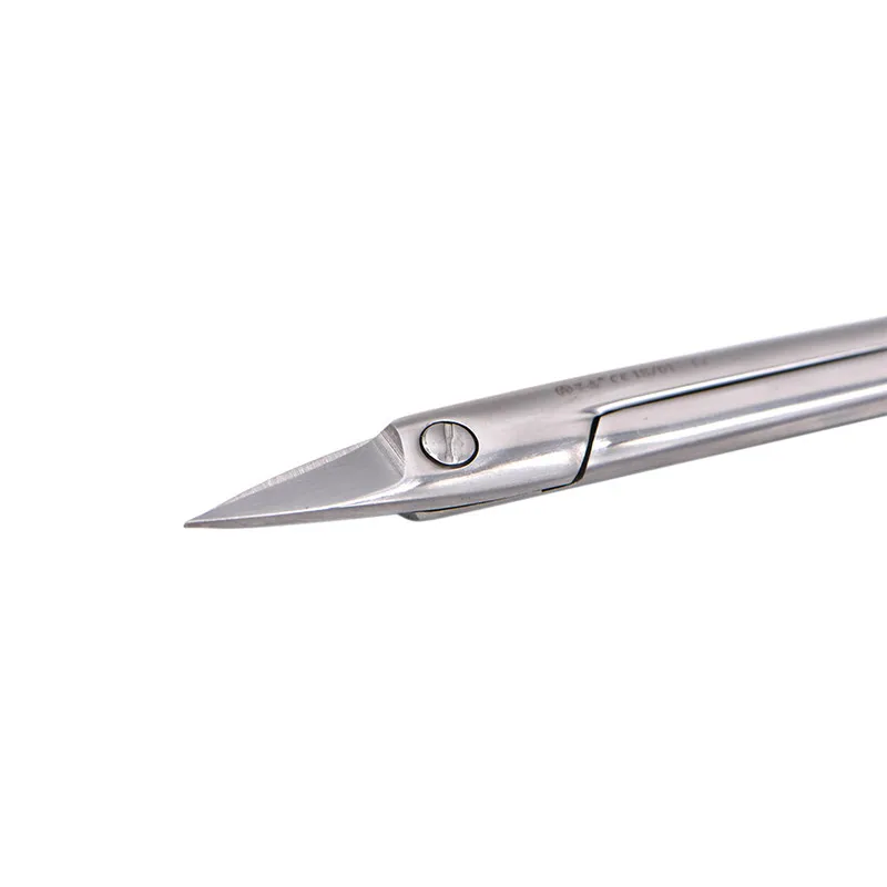 Tesoura de Coroa de Metal Filamentos de Ligação Tesoura de Corte Inoxidável Tesoura Dental Curvo - Cabeça Reta Ortodôntica Ferramentas Aço 13 Beleza e saúde
