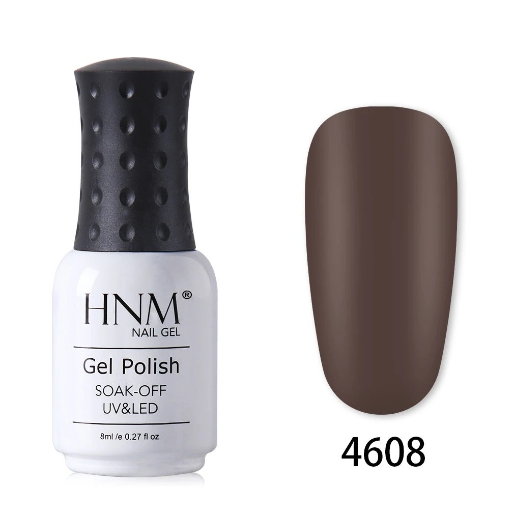 HNM 8 мл одношаговый матовый гель для ногтей чистый цвет лак для ногтей для УФ-и светодиодной лампы гель замачиваемый 1 комплект Гель-лак матовый эффект длинный последний Гель-лак чернила - Цвет: 4608