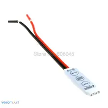 20 шт./лот! DC12V 24 В 4x3a 12a Ultra Slim Mini Портативный inline RGB LED контроллер для RGB 5050 3528 SMD Светодиодные ленты свет