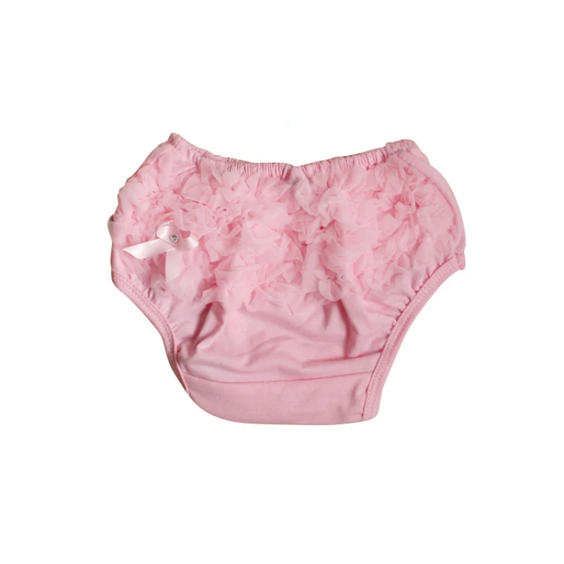 Newborn Baby Girls Infant Bloomers Panties Soft Cotton Lace Ruffled