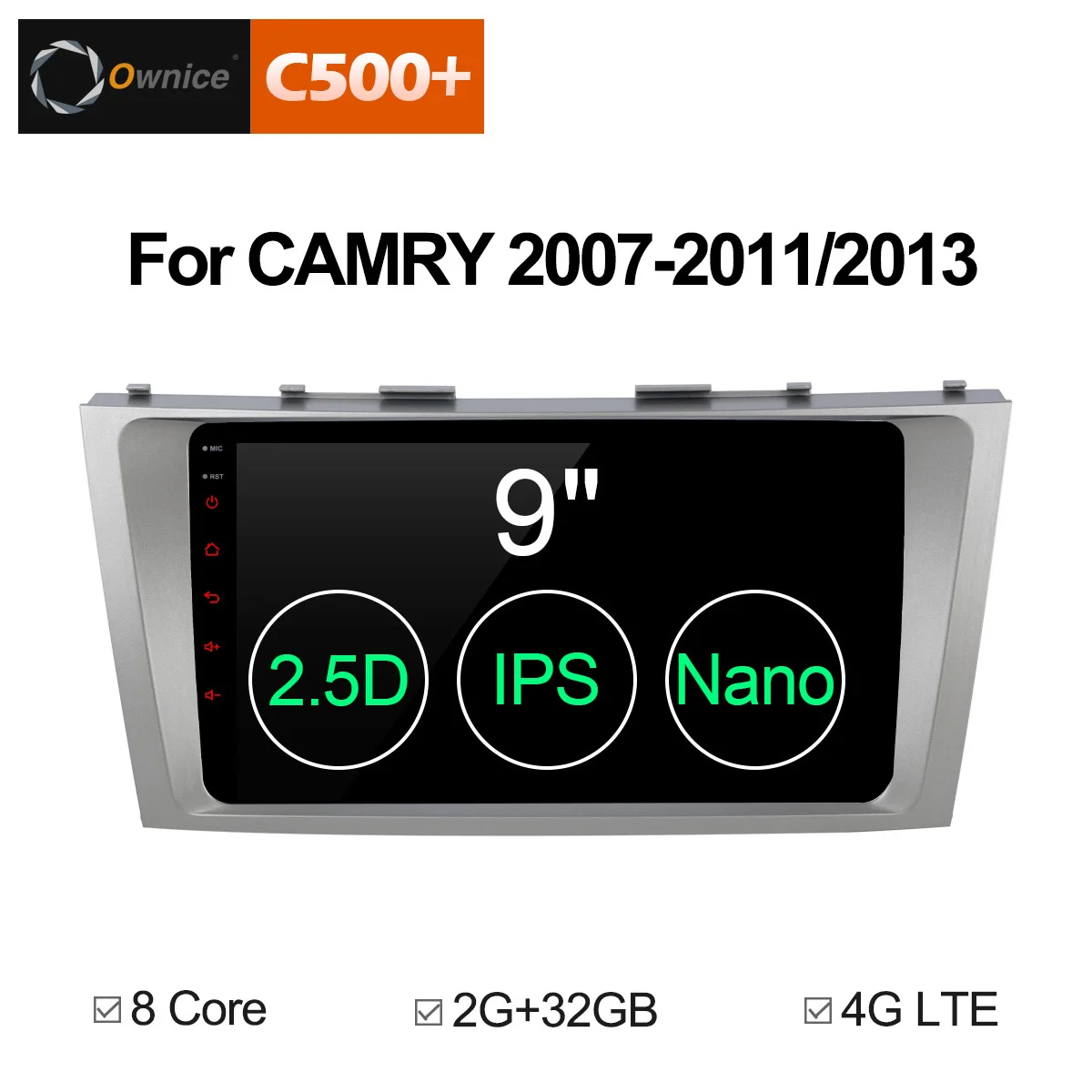 Ownice C500 + G10 2 Din Android 8 1 Car Audio Dvd плеер для Toyota Camry 2007 2011 2013 авто радио мультимедиа gps