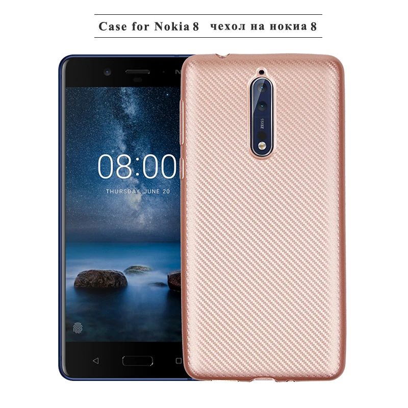carbon fiber silicone case nokia 8 (7)