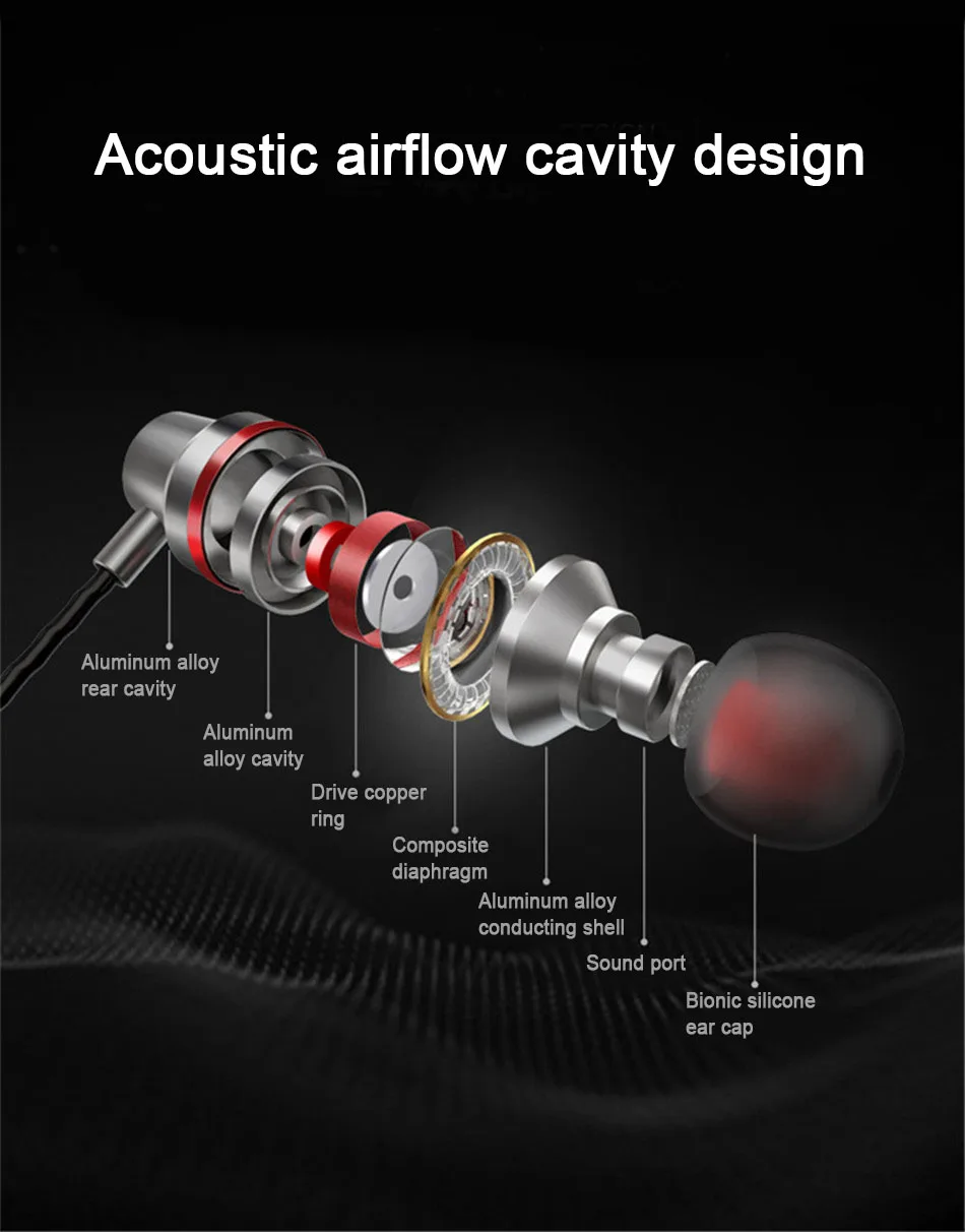 USB Type C Earphone Dynamic Drive Headphone For Xiaomi 6 6X 8 Mix2 Note5 Bass Metal Sport Gaming Earphones With Mic For Samsung4