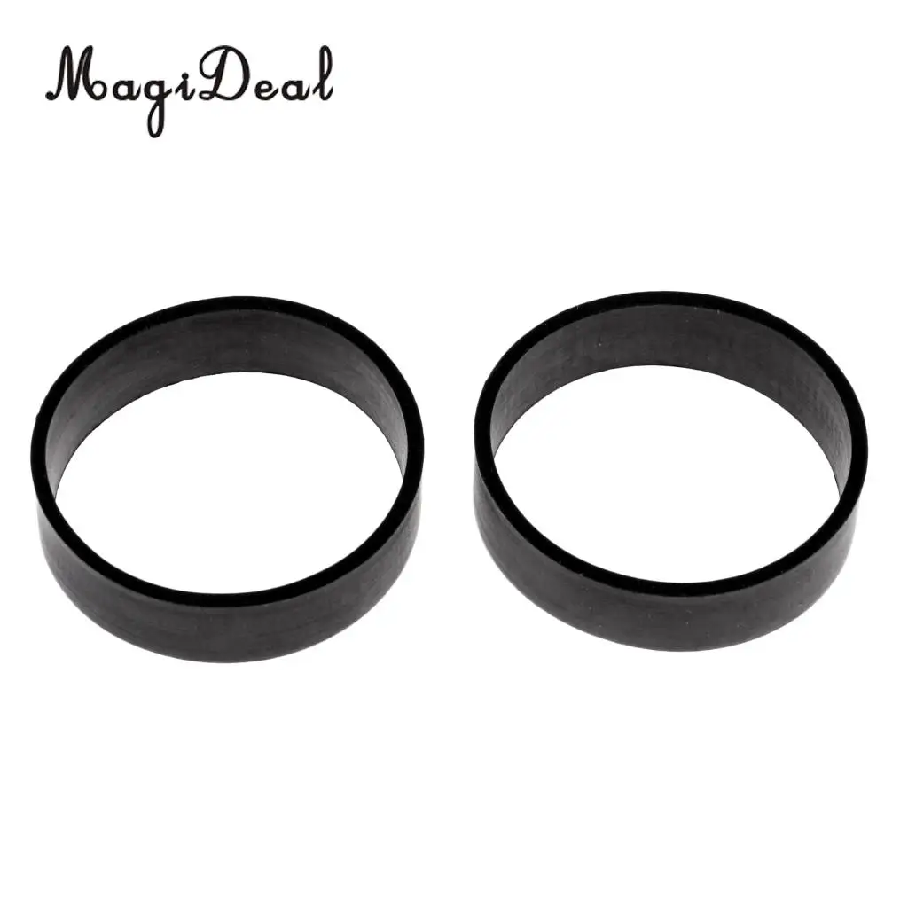 1 Pair Durable Elastic Black Rubber Loop for Technical Scuba Diving BCD Backplate Harness Webbing Keeper Retainer