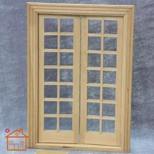 1:12 открыть 28 квадратов оконные двери с рамкой для кукольного домика миниатюрные украшения дома DIY