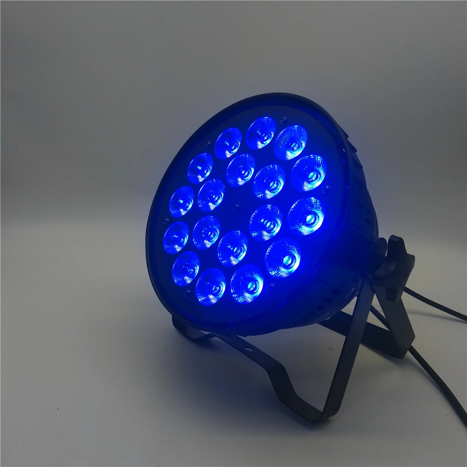 Кейс+ 6 шт./18x12 Вт RGBW 4in 1 светодиодный Par свет DMX512 сценический свет цветной панельный свет KTV бальный бар личные вечерние применимые