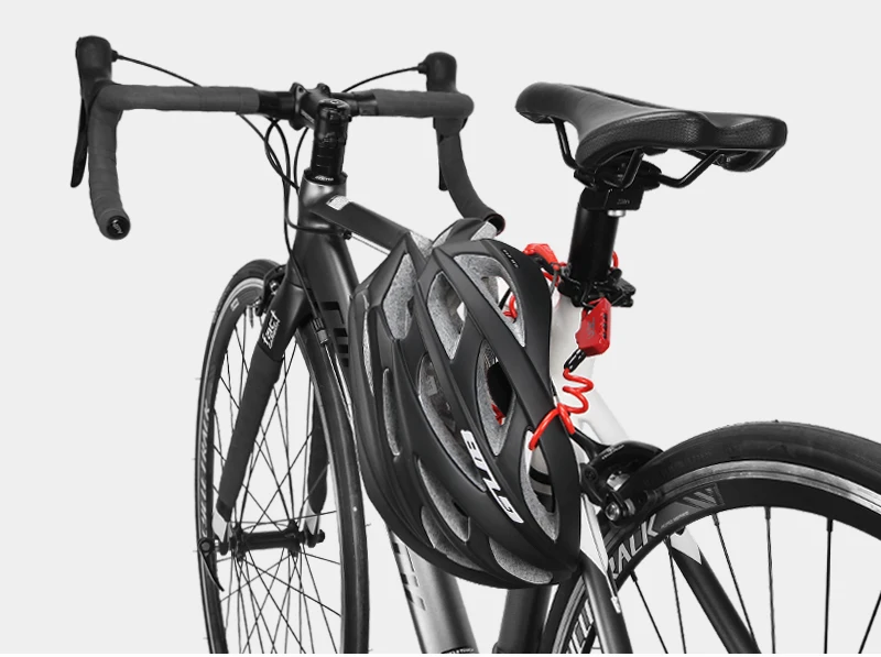 ULAC мини велосипедный замок 1200 мм сложить рюкзак велосипедный шлем кабель замок 3-значный Комбинации Анти-кражи велосипедов велосипедный замок