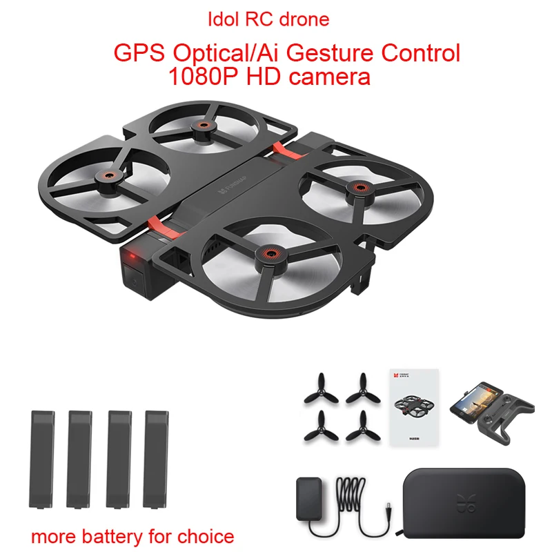 Складной Дрон Youpin iDol FPV с GPS HD 1080P /AI управлением жестами/режимом