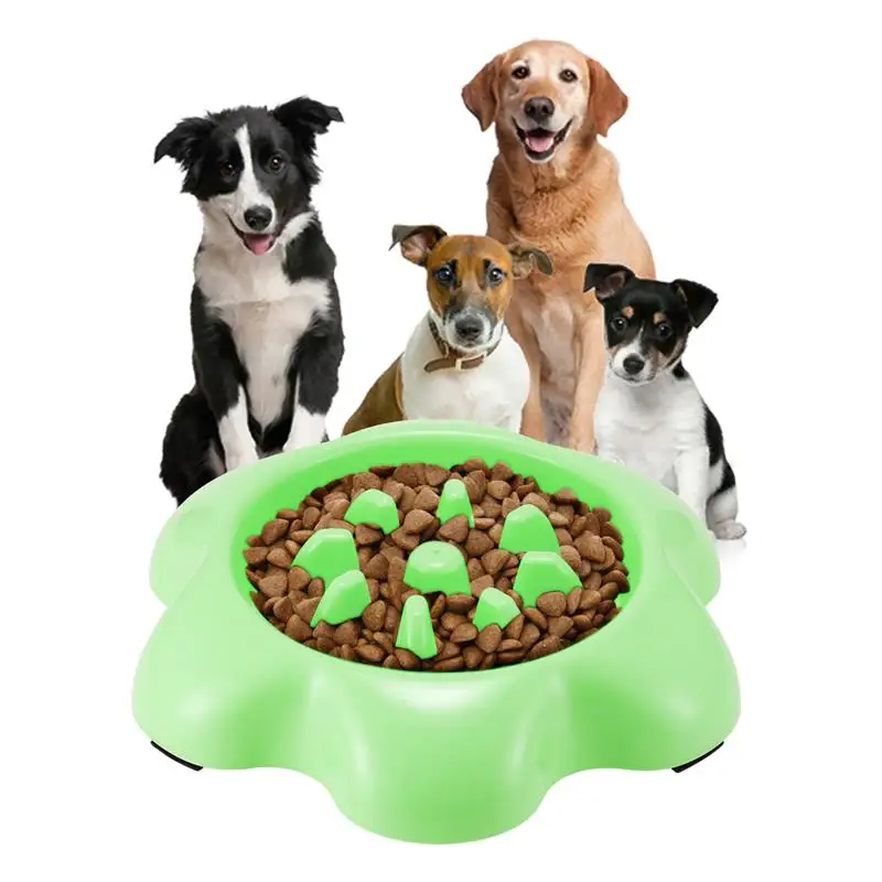 Модная пластиковая миска для домашних животных, Интерактивная медленная еда, нескользящая подача, здоровые блюда для щенков, кошек, кормление домашних животных, инструмент для маленьких собак