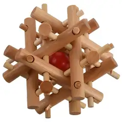 Деревянные 12 сестер взять клетка-шар блокировки логическая головоломка заусенцы головоломки