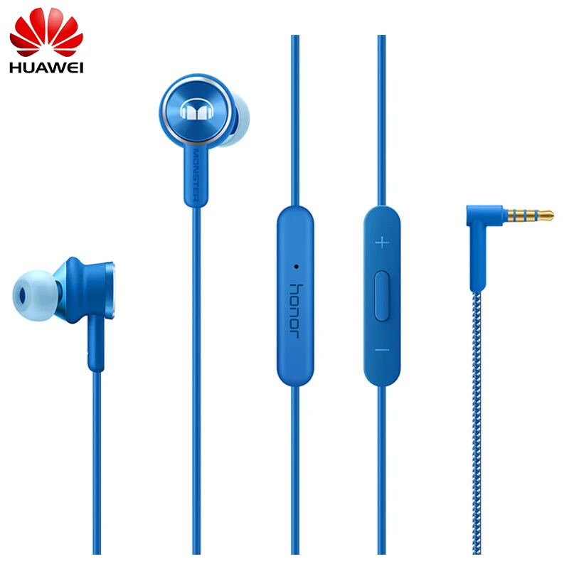 Оригинал Huawei Honor Monster2 AM17 3 5 мм наушники вкладыши с пультом дистанционного
