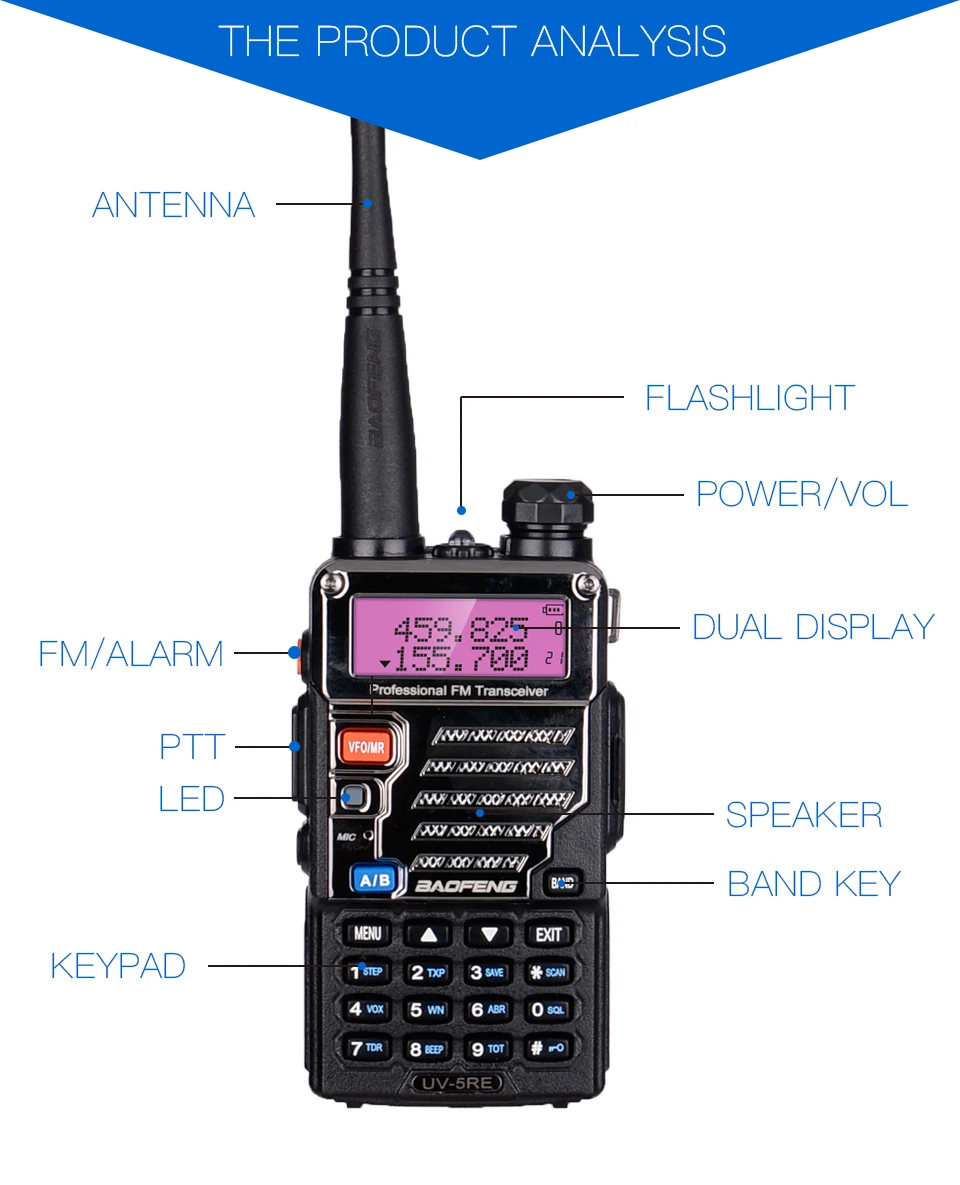 baofeng UV-5RE UV 5RE UV5RE для cb комплект рация 2 шт 10 км автомобильная портативная рации ham радиостанция трансивер baufeng двухдиновая магнитола радиостанции boafeng телефон радио станция радиолюбитель для uhf vhf