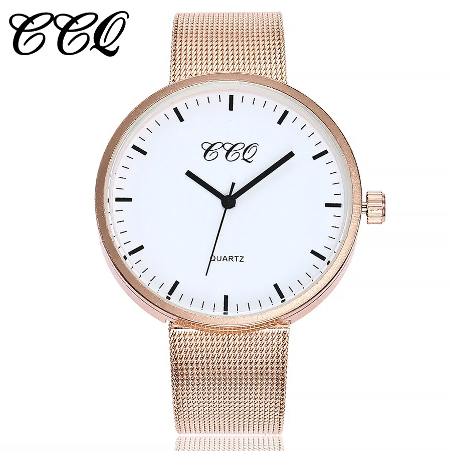 

CCQ Fashion Women Silver Mesh Quartz Watch Ladies Girls Famous Brand Wrist Watch Female Clock Montre Femme Relogio Feminino 533