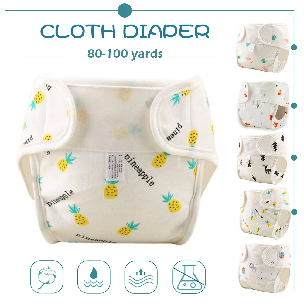 Хлопковые детские пеленки многоразовый, стираемый подгузник ткань памперсы подгузники крышка Водонепроницаемый новорожденных Детские