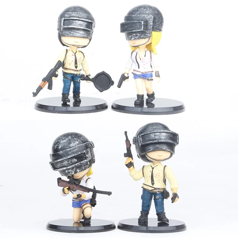 2 шт./компл. PUBG Playerunknown's BattleGrounds Q версия ПВХ Фигурки игрушки | Игрушки и хобби