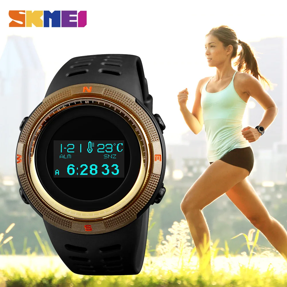 

SKMEI Professional Sport Wristwatch Fashion Waterproof Running Exercise Digital Watch Sports Mileage Calories Data Storage