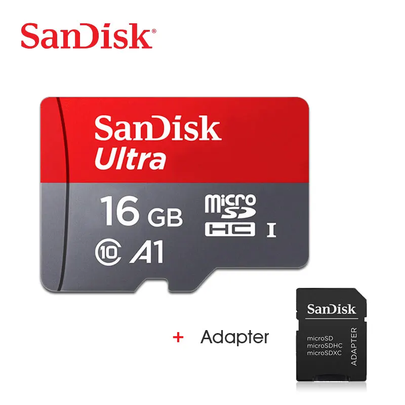 Originale SanDisk MicroSD carta Class 10 TF card16gb 32 gb 64 gb 128 gb планировка di memoria на il telefono e da tabolo PC co - Емкость: 16 ГБ