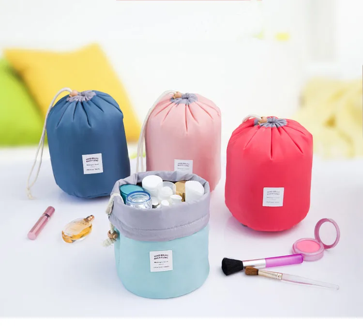 IUX, Новое поступление, Бочкообразная дорожная нейлоновая сумка для косметики, вместительная сумка для мытья, органайзер для макияжа, для хранения
