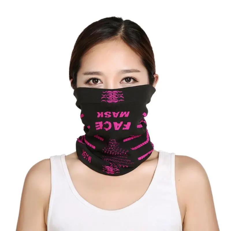 buy Outdoor Sports Cycling Face Masks Magic Headband Neck Warmer Cycling Bike Bicycle Riding Mask Head Scarf Scarves Bandana