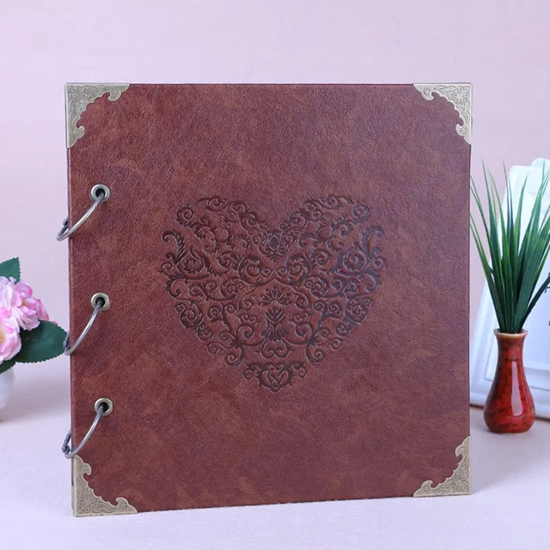 

16Inch Scrapbook Photo Album DIY Memory Album for Valentines Day Wedding Lover Photos Travel Gifts Album