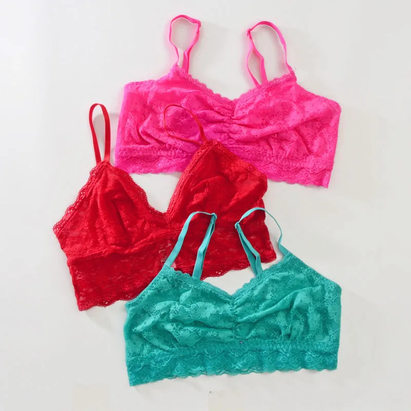 

Fashion ultra-thin full lace perspective aa hot-selling bra small wireless bra