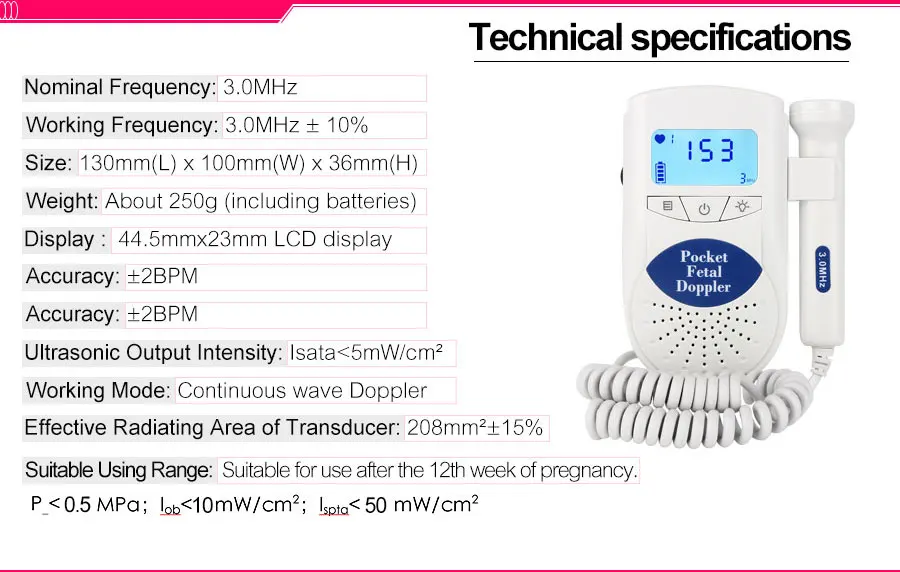 lcd retroiluminação ce fda 3 m sonda JPD-100S6