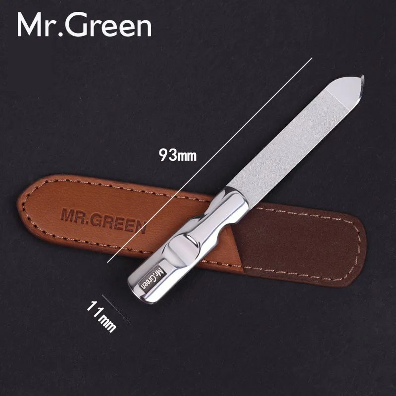 MR. GREEN пилка для ногтей из нержавеющей стали профессиональный инструмент