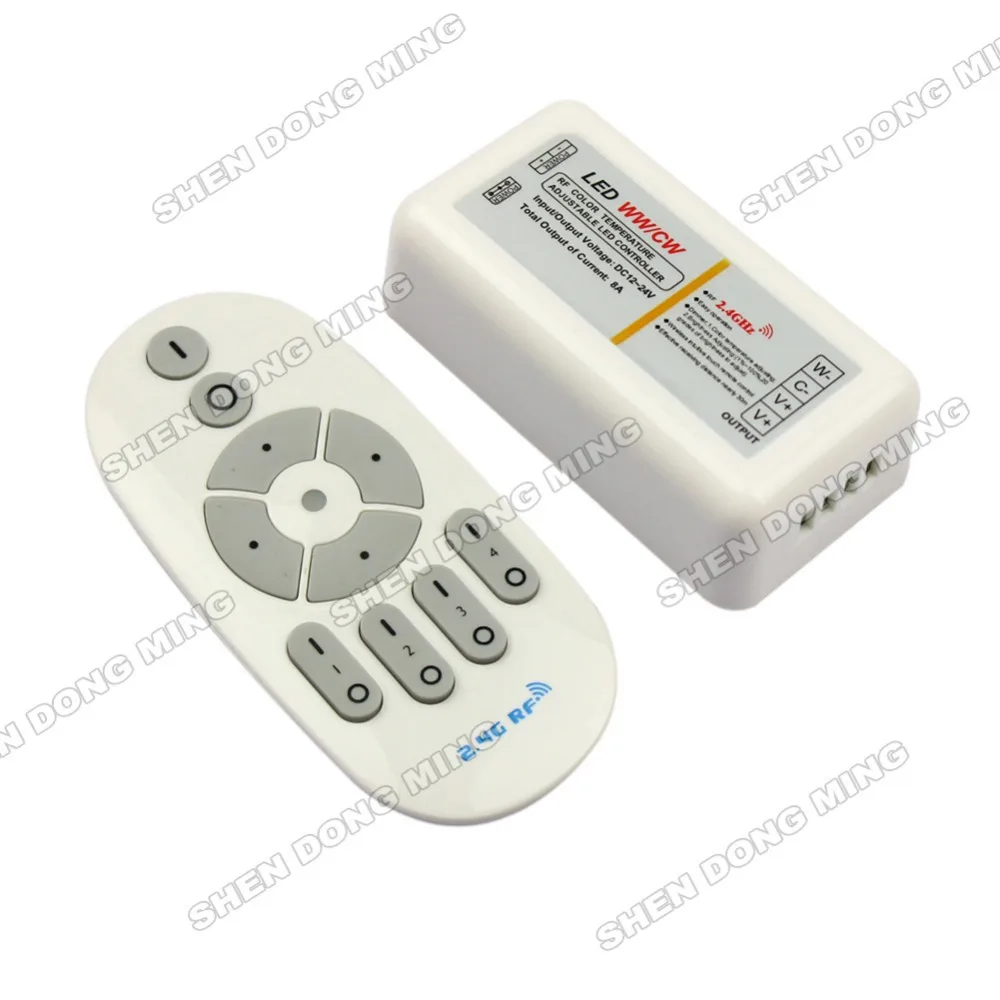 

2.4G Remote Color Temperatur Controller RF Wireless 1 X Remote With 4X 8A 4-zone For bulb&led strip,5set/lot Free Shipping