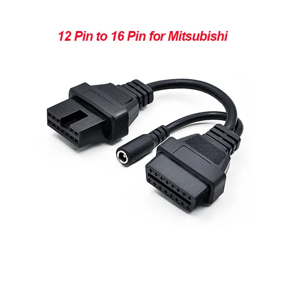 Высококачественный OBD/OBD2 разъем для G-M 12 PIN адаптер для 16 Pin диагностический инструмент кабель 12 PIN до 16 Pin OBDII кабель - Цвет: for mitsubishi