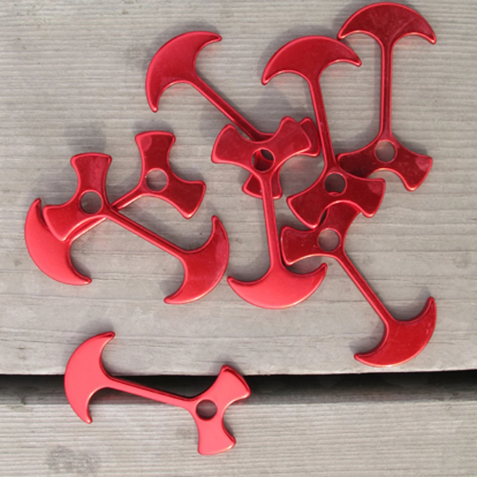 4pcs Floor Nail Carpas Fiestas Wedding Tent Peg Path Deck Camp Wind Rope Anchor Chains Linked Herringbone Nails Outdoor Tool - Image 6