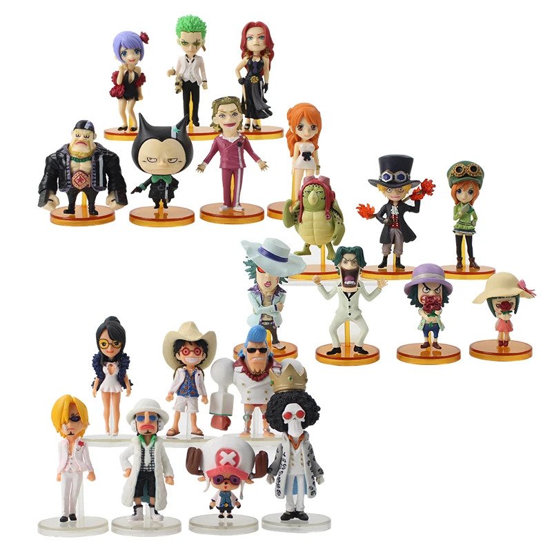7pcs Lot Film Gold Sabo Koala Max Luffy Franky Sanji Usopp Chopper Robin Brook Nami Gild Zoro Baccarat Pvc Figure Toy Action Figures Aliexpress