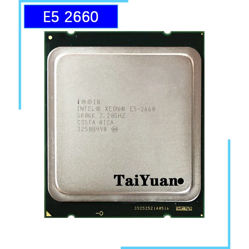 Процессор Intel Xeon E5-2660 E5 2660 2 ГГц Восьмиядерный процессор с шестью резьбой 20 M 95 W LGA