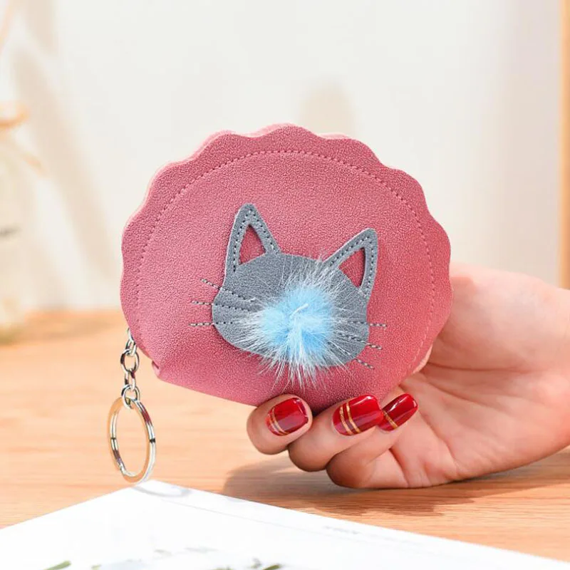 

Cute Coin Purse Sweet Women Wallet Scrub Zipper Purse Pink Coin Bag Student Coin Bag Cartoon Small Bag Female Dollar Money Bag