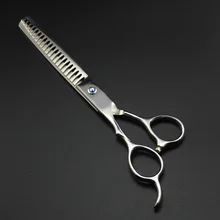 Левая рука бренд Professional Pet Истончение Scissor 7 дюймов Японии 440C Стрижка собак Уход за лошадьми инструмент парикмахерские Стиль Парикмахерская