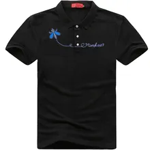 Плюс Размеры 5XL 6XL 7XL 8XL бюст 155 см насекомых вышитая рубашка поло Для мужчин короткие хлопковые поло Для мужчин большой размер XXL XXXL 4XL 5XL