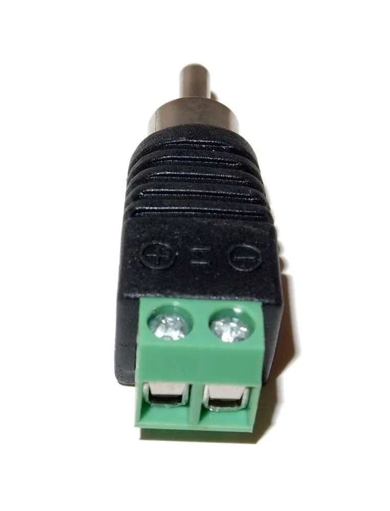 100PCS Phono RCA Male&Female Plug TO AV Screw Terminal Video AV Balun Connector 
