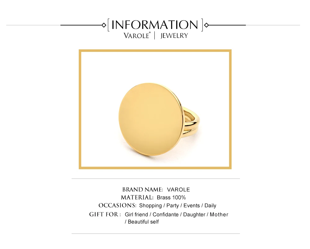 VAROLE, минималистичные кольца на полнолуние, миди, золотого цвета, кольца на кастет для женщин, модные ювелирные изделия, anillos mujer anel