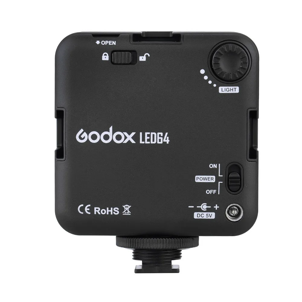 Godox светодиодный 64 светодиодный видео светодиодный светильник для DSLR камеры видеокамеры Мини DVR как заполняющий светильник для свадьбы Новости Интервью макросъемки