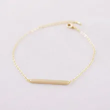 Модные посеребренные браслеты маленькие прямоугольные браслеты для женщин длинные палочки наручная цепочка