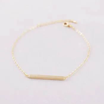

Fashion silver plated bracelets Small rectangular bracelets for women Long sticks Hand catenary