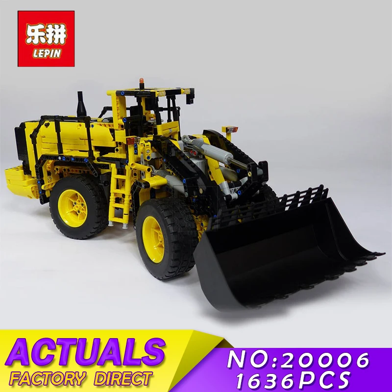 

LEPIN 20006 Technic Series 1636pcs Volvo L350F Wheel Loader Model Building Blocks Bricks Compatible with 42030 Children Gift