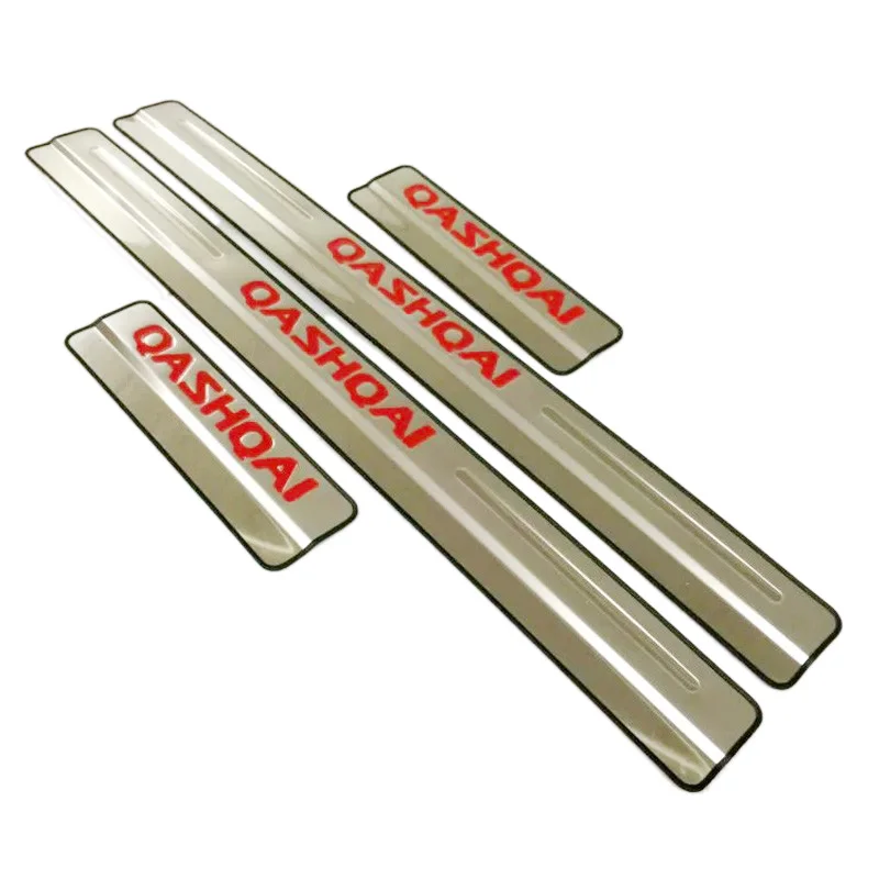 Cheap Car Styling For nissan qashqai j11 2018 2019 Door Sill Trim Cover Scuff Plates Guard Protector Protection Sticker Accessories