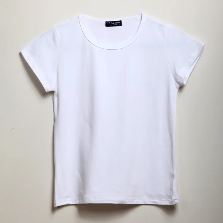 Child Unisex Plain Basic T Shirts Girls 